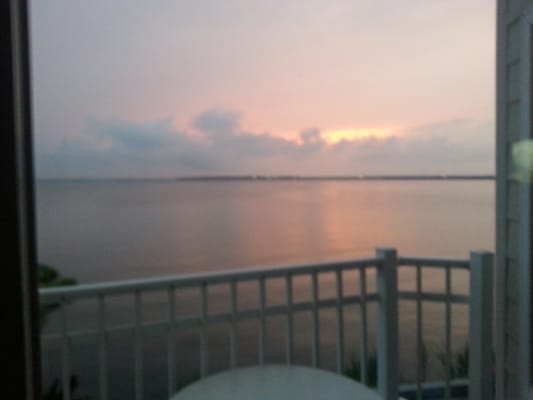 After a busy day on the board walk and beach....this is the view from our private patio you'll want to see.