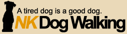 NK Dog Walking logo.