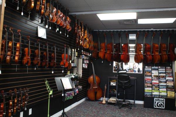 Violins, Violas, Cellos, and Basses