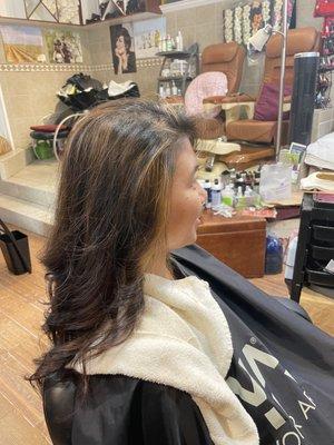 Balayage highlights