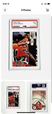 Rookie Allen Iverson card