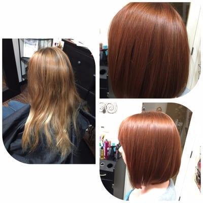 Hair cut and color by Shoreh