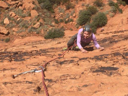 rock climbing near zion