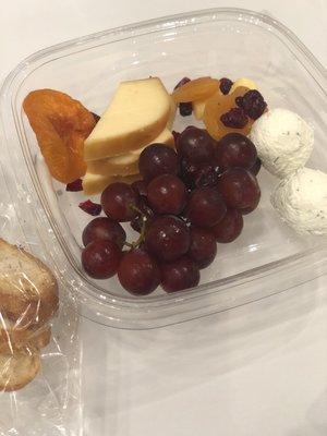 Cheese and fruit plate