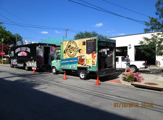 Food Truck night event at the Kensington Service Center in Kensington, MD last night-great food and turn-out!