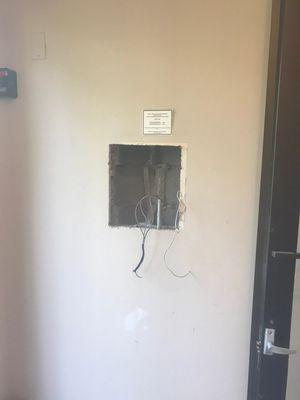 old intercom removed