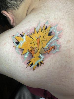 Amazing Pokémon tattoos are available for commission each are drawn by hand first, and not copied! Each piece is uniquely made!