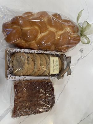 challah, cookies, bread