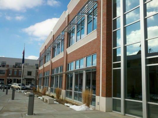 Great looking building DT Crown Point Library