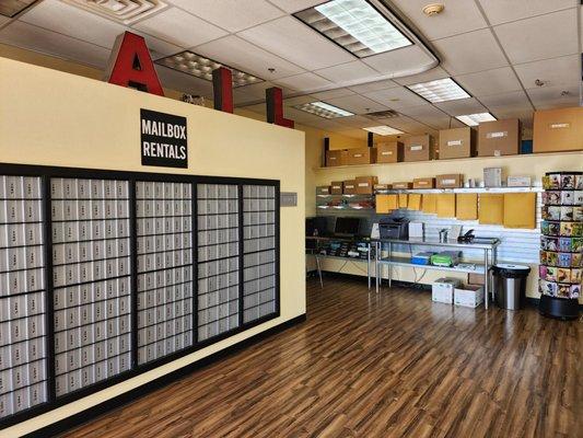 Lobby and mailboxes