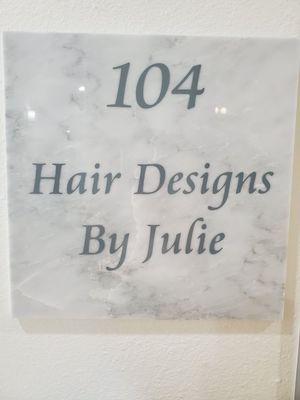 "Hair Designs by Julie" inside the Tempe L'mage Salon Studios