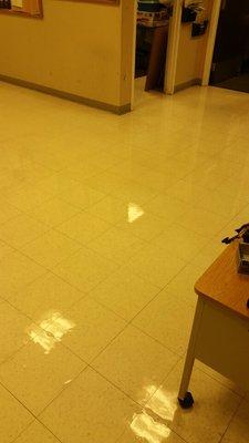 Strip/Scrub cleaning/Waxing for vinyl floor for Barnes and Noble store