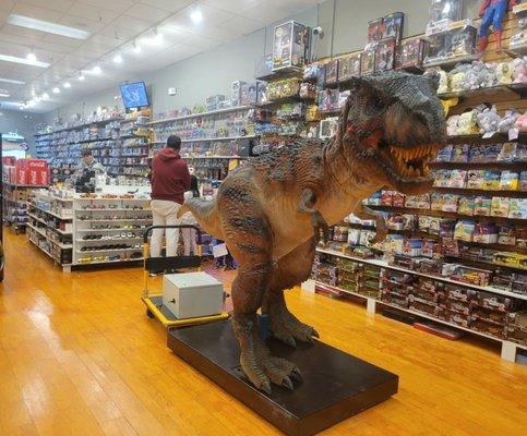 Huge dinosaur model