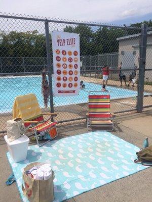 Yelp Ambassador poolside social plus fruity water from Hint