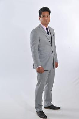 Beautiful Sharkskin 3 Piece Suit