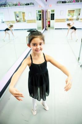 Having fun learning ballet at Center Stage