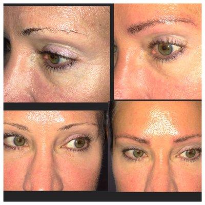 Micro blading before and after