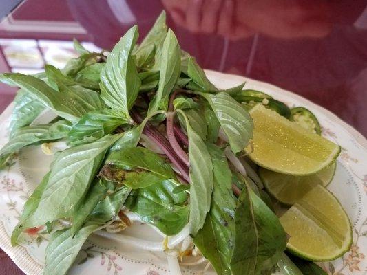 Pho accompaniments