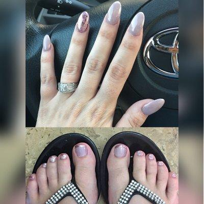 Love my nails and toes!!!