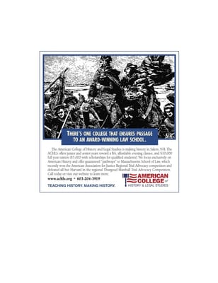 Advertisement running Sunday May 2 in Boston Globe Magazine