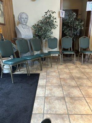 Waiting area for takeout