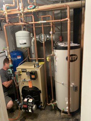 Weil McLain WGO-3 with Superstor Indirect fired Water Heater