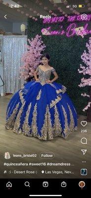 Blue quince gown