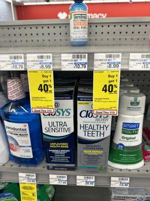 They advertise buy one get one 40% off but won't honor the coupon at the counter.  They just lost a customer for something stupid.