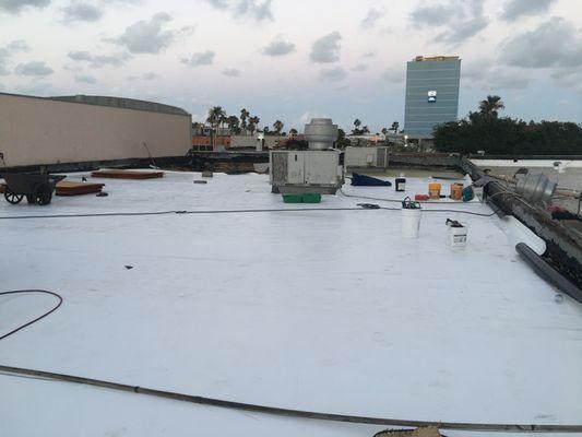 Flat TPO roof done Corpus Christi Tx