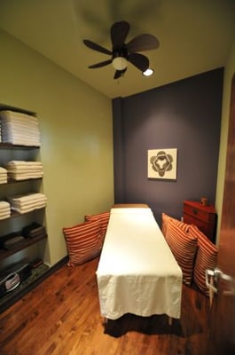 Massage room with an on call masseuse