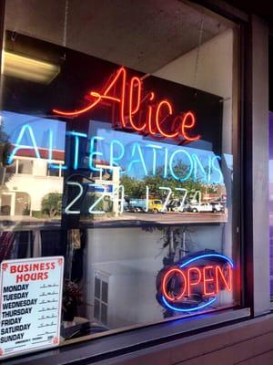 Alice's Alterations - same location for 31 years!