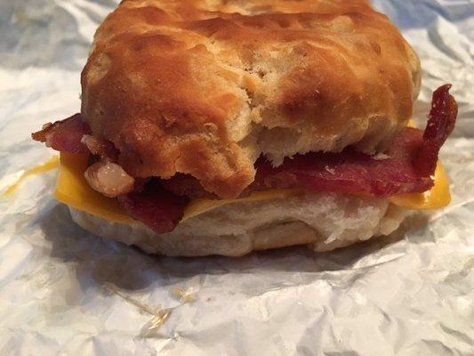 Bacon, egg, cheese biscuit