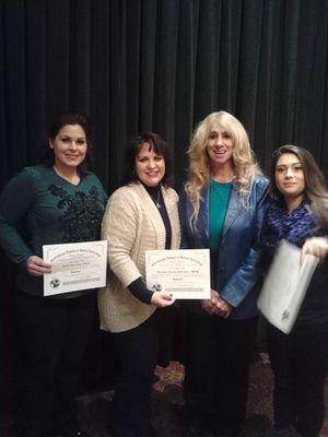 A few Graduates with their Professional/Career status Diploma