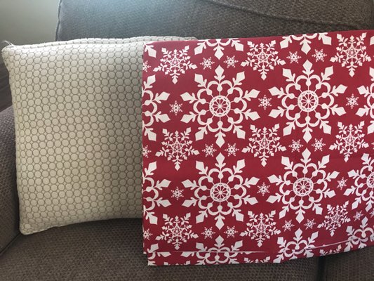 Winter pillow covers