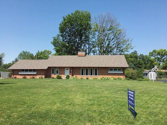 We bring the curb appeal: a new chimney in the good hands of a stainless steel multi-flue. #chimney www.cleansweep317.com