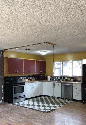 Before & During Kitchen Remodel