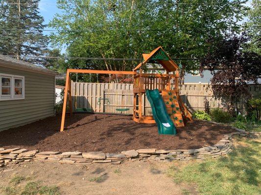 New swing set.