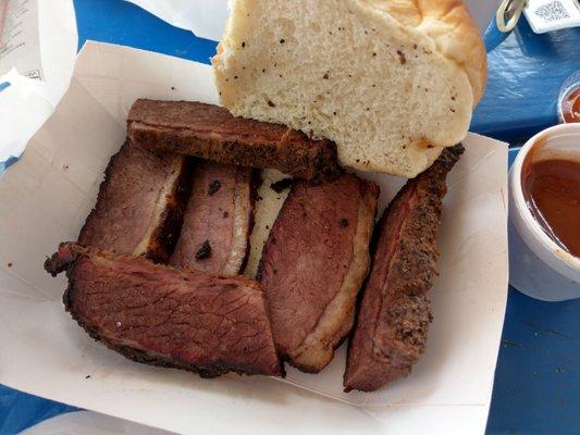 I was hungry so I decided to get a Brisket Sandwich for $5.99. It was very good.