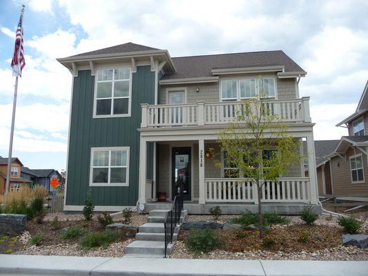 A model home in Steel Ranch, one of Louisville's newer communities.