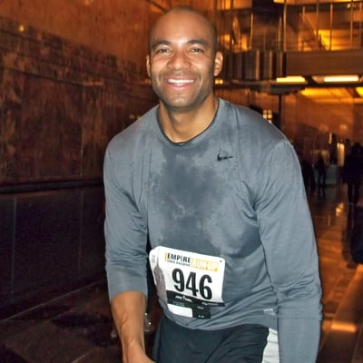 That's me... I just completed the Empire State Building Run Up (2012)