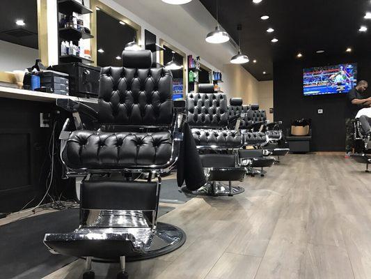 Parlor Room barbershop that we constructed and furnished