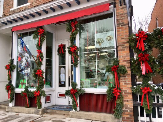 Picked up our winter holiday wreaths today!