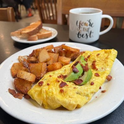 Avocado & Bacon Omelette