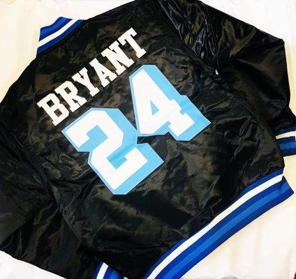 Kobe Bryant Crenshaw Headgear Satin Jacket