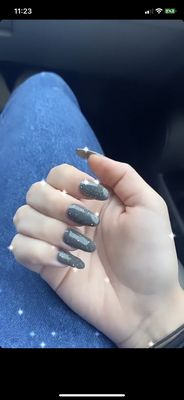 Grey sparkly design