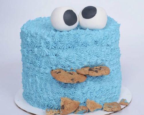 Cookie Monster Smash Cake