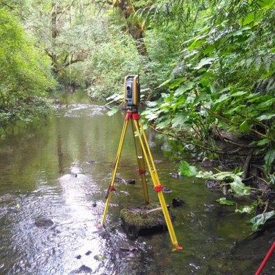 Survey of Stream for Hydraulic Modeling and Design