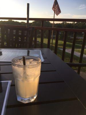 Sunset on the deck