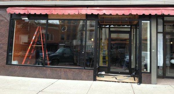 Commercial Store Front for Dunkin Donuts.