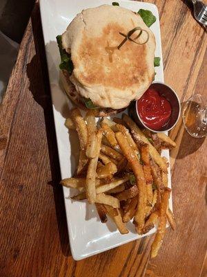 Crab Cake Sandwich & Truffle Pecorino Fries